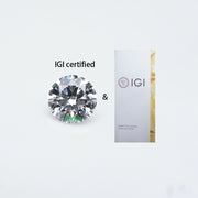 IGI report F-G round lab grown diamond