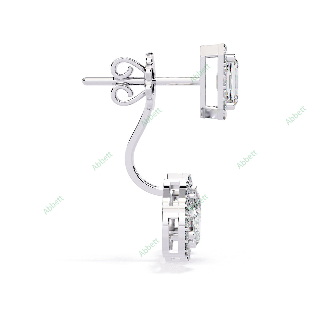 Multi  Halo Jackets Earring JAHA1374