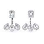 Load image into Gallery viewer, Multi  Halo Jackets Earring JAHA1374
