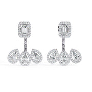 Multi  Halo Jackets Earring JAHA1374