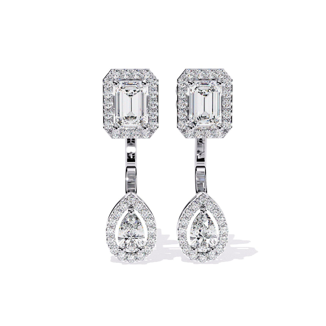 Multi  Halo Jackets Earring JAHA1382