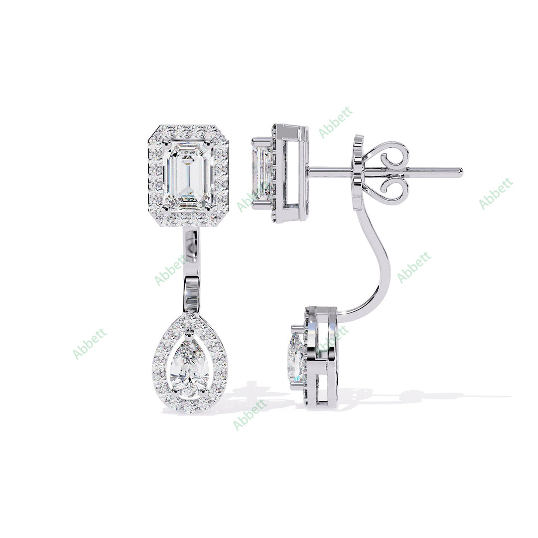 Multi  Halo Jackets Earring JAHA1382
