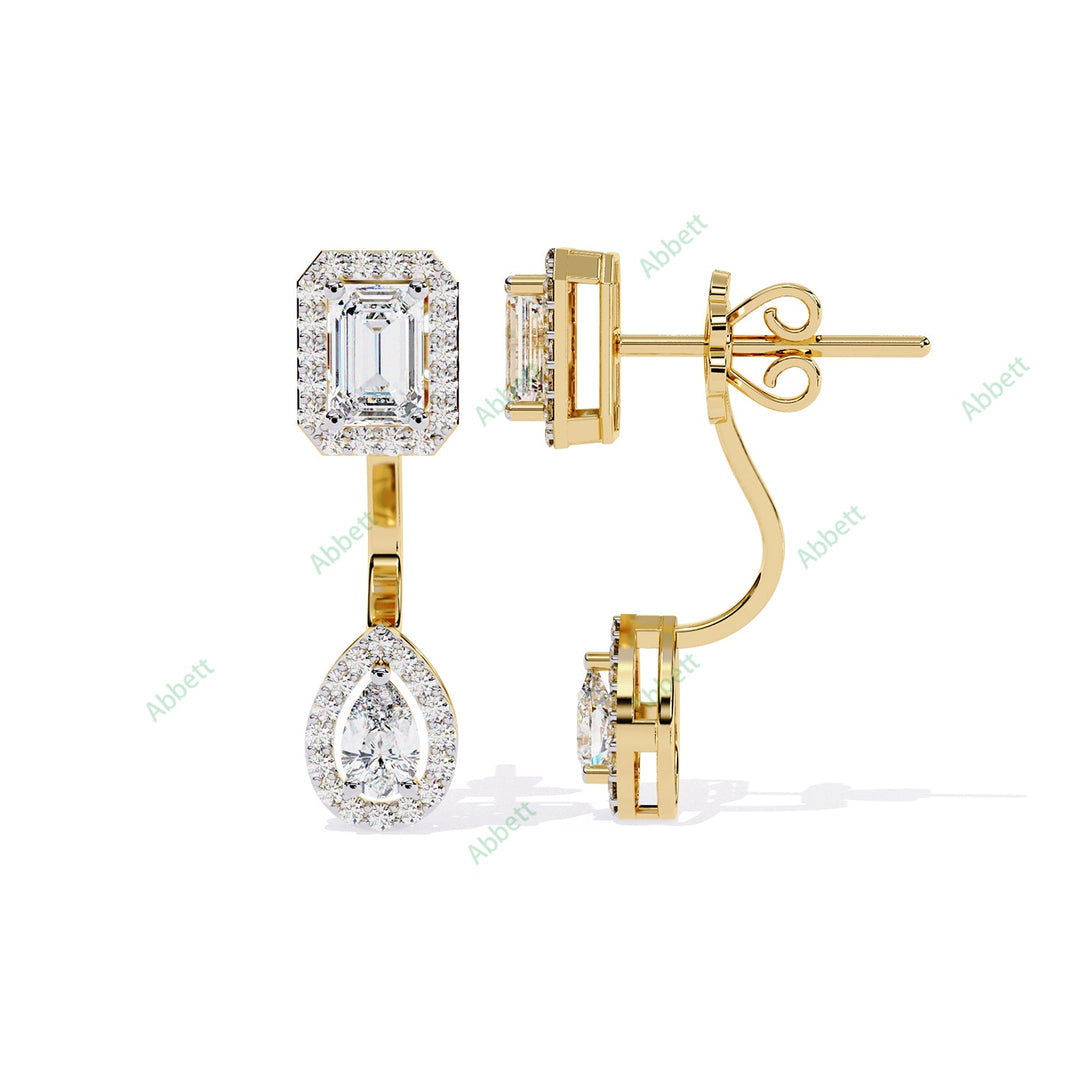 Multi  Halo Jackets Earring JAHA1382