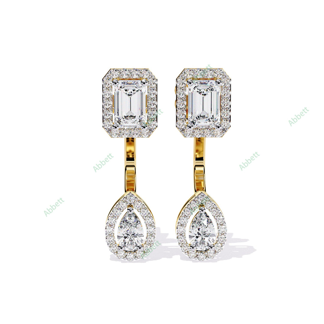 Multi  Halo Jackets Earring JAHA1382