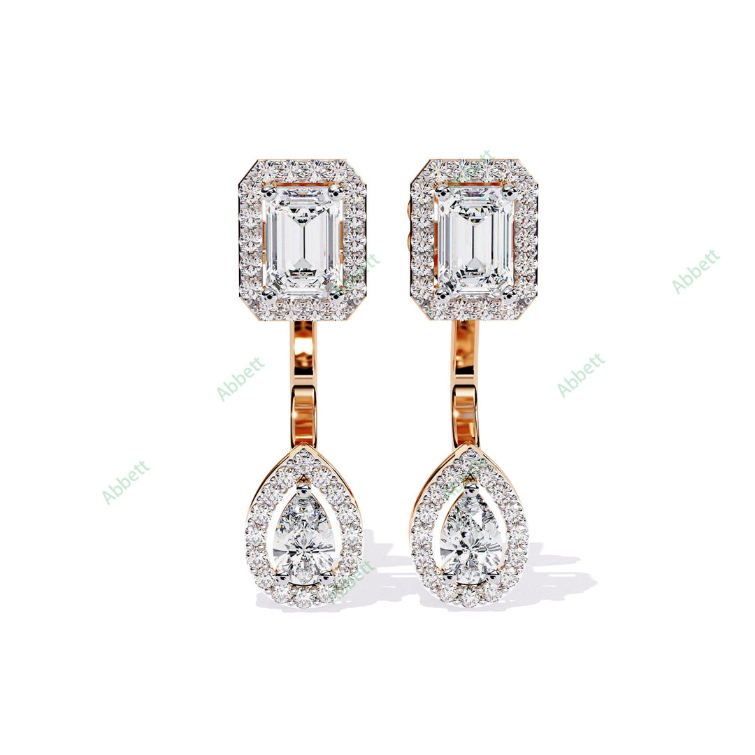 Multi  Halo Jackets Earring JAHA1382