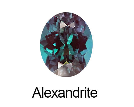 Lab-grown alexandrite gemstone