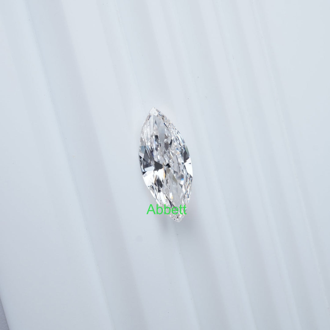 Marquise colorless lab grown diamond