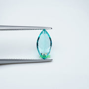 Marquise lab grown Paraiba YAG
