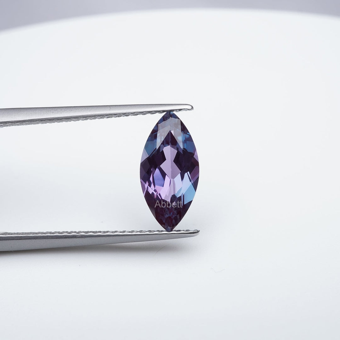 Marquise lab grown alexandrite