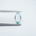 Load image into Gallery viewer, Marquise lab grown aqua sapphire
