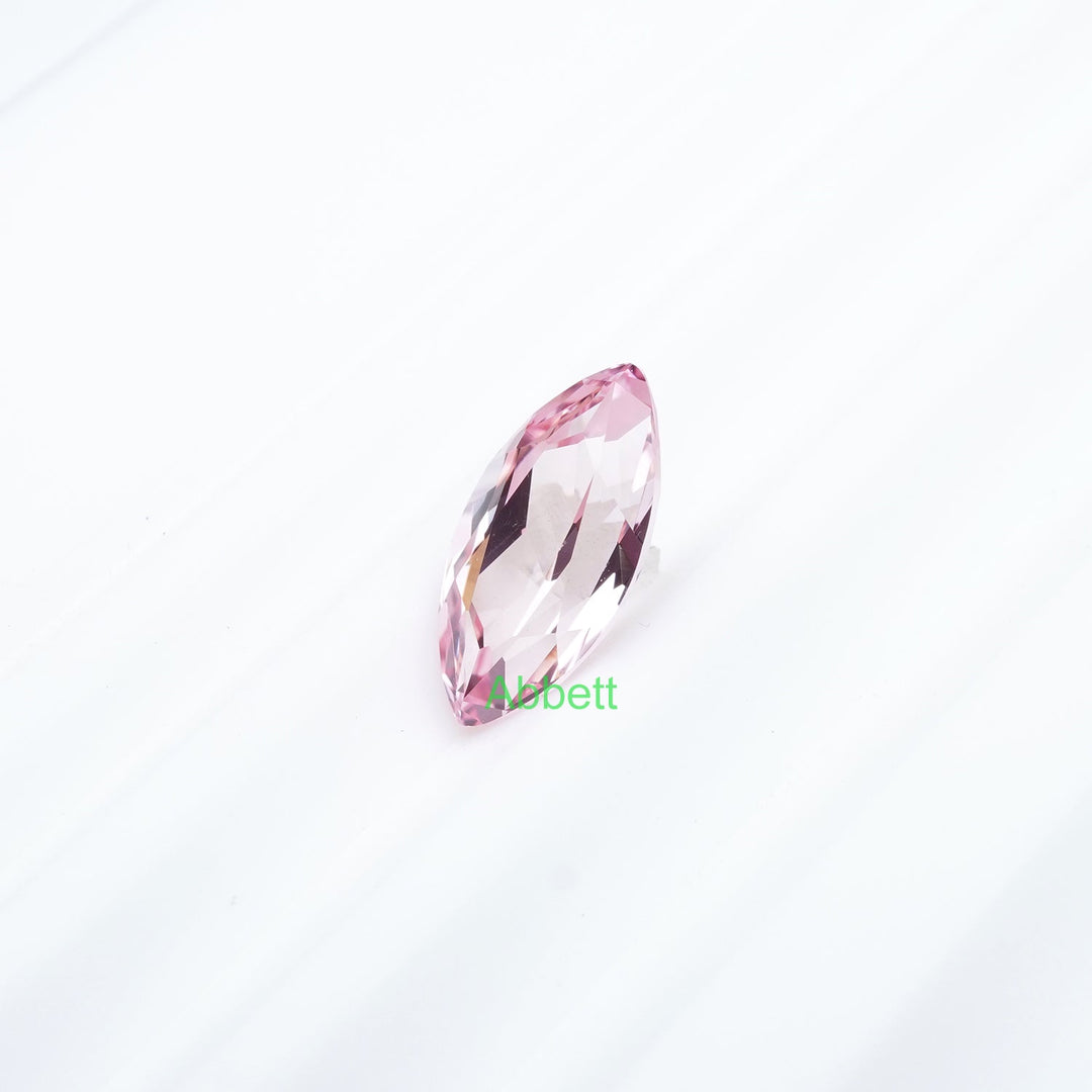 Marquise lab grown champagne sapphire