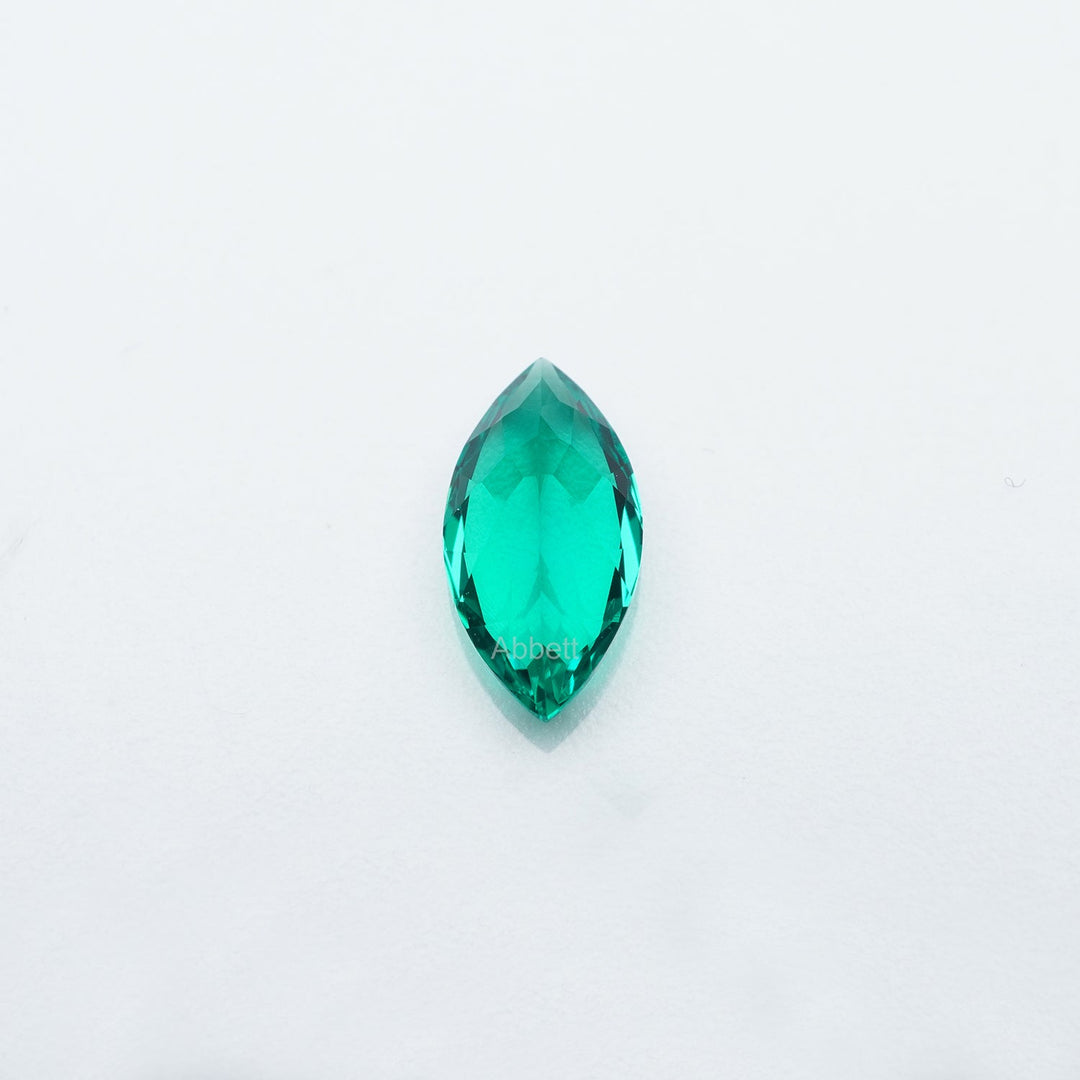 Marquise lab grown emerald