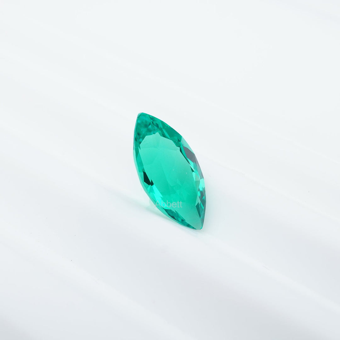 Marquise lab grown emerald