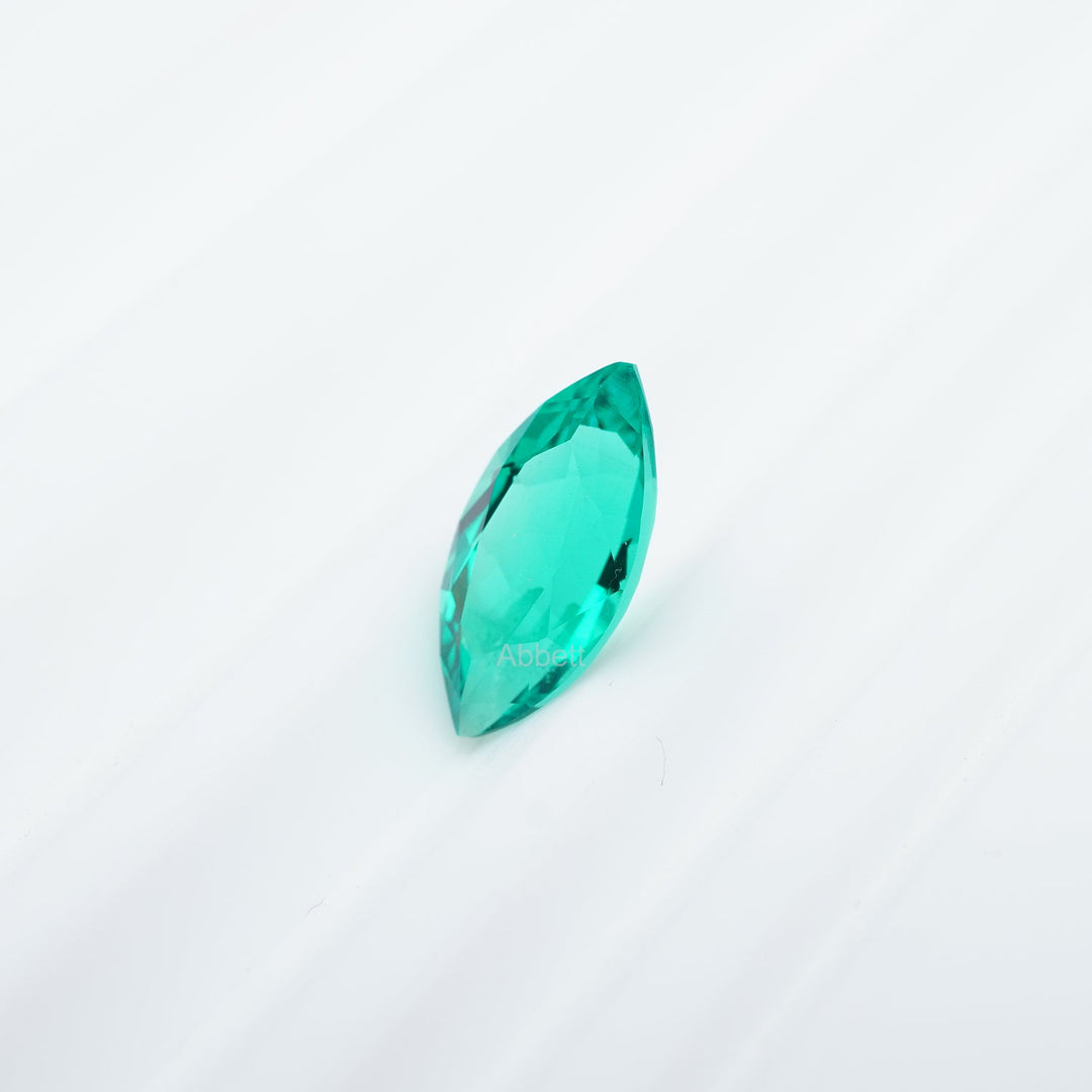 Marquise lab grown emerald
