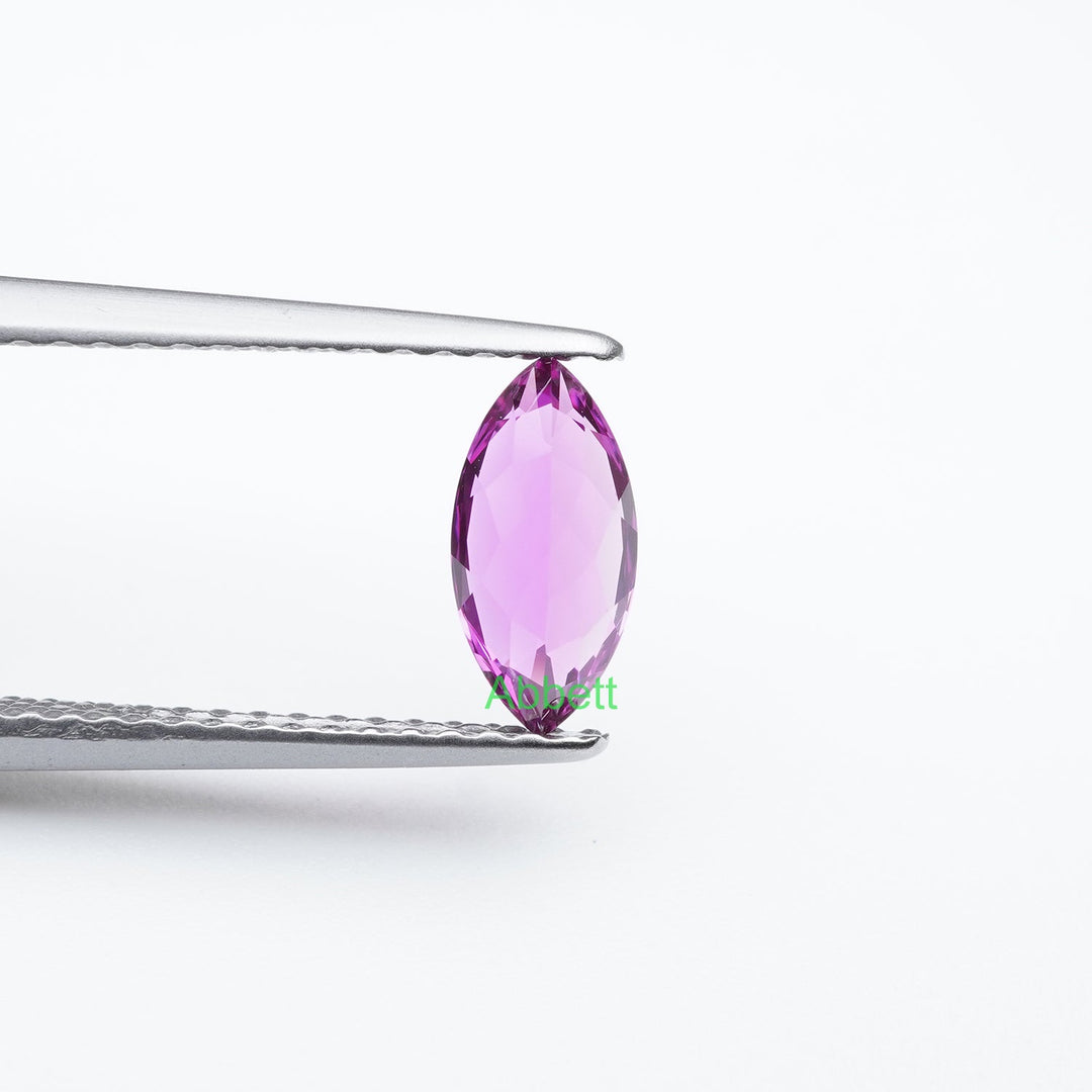 Marquise lab grown kunzite sapphire
