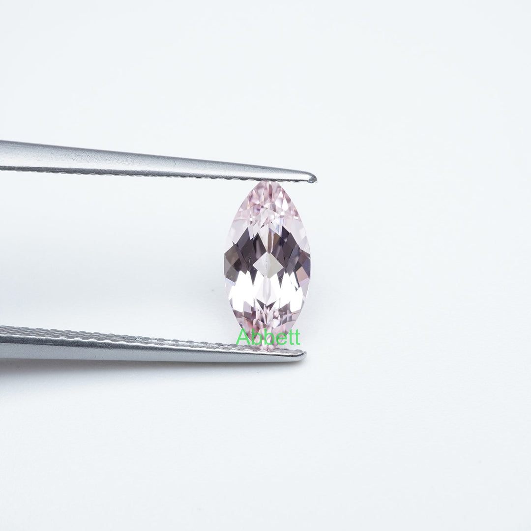 Marquise lab grown light pink sapphire