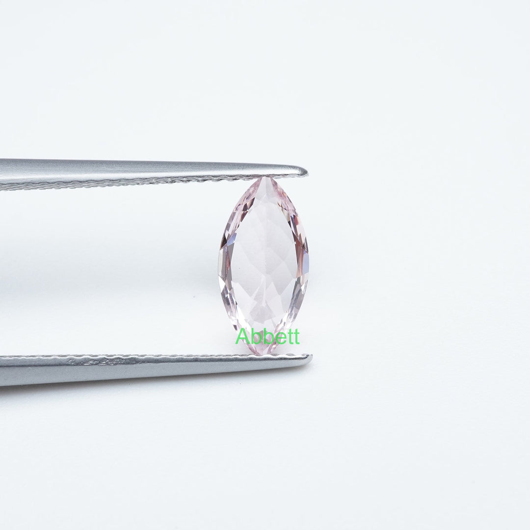 Marquise lab grown light pink sapphire