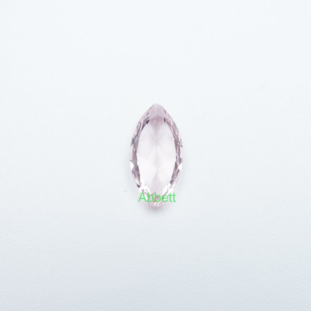 Marquise lab grown light pink sapphire