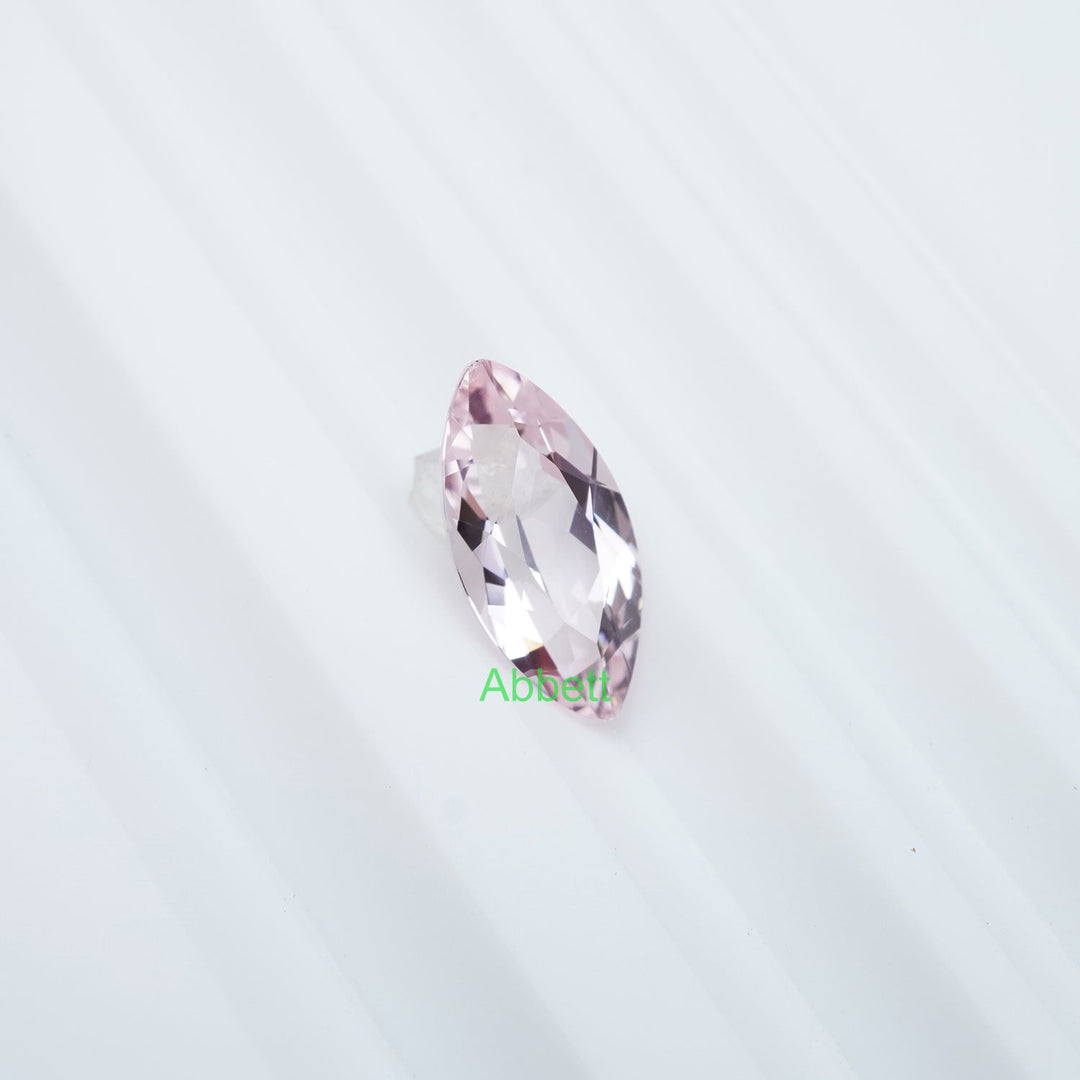 Marquise lab grown light pink sapphire