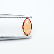 Marquise lab grown orange sapphire