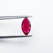 Marquise lab grown ruby