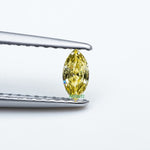 Load image into Gallery viewer, Marquise lab grown yellow diamond
