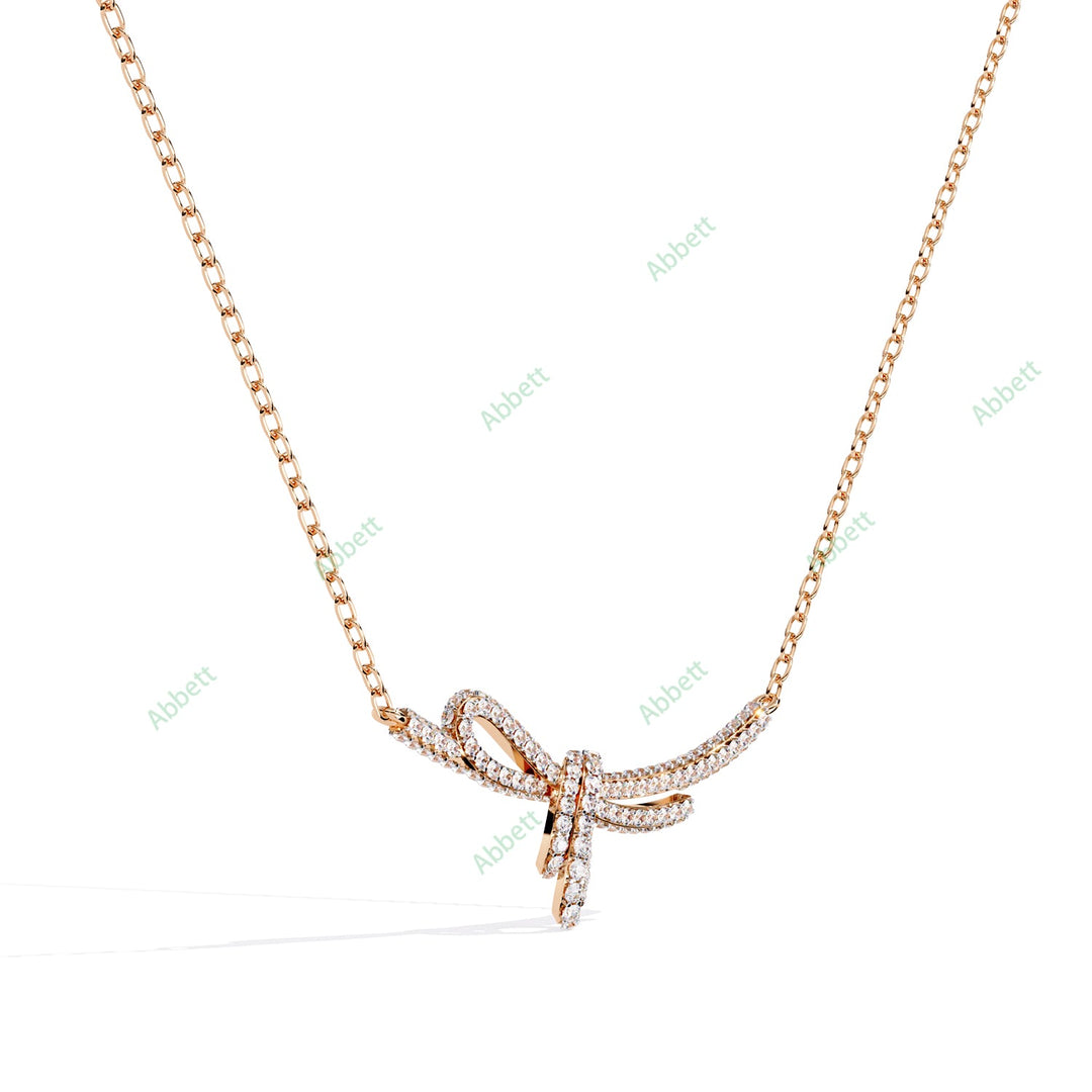 Round Bow Necklace NEBO1286