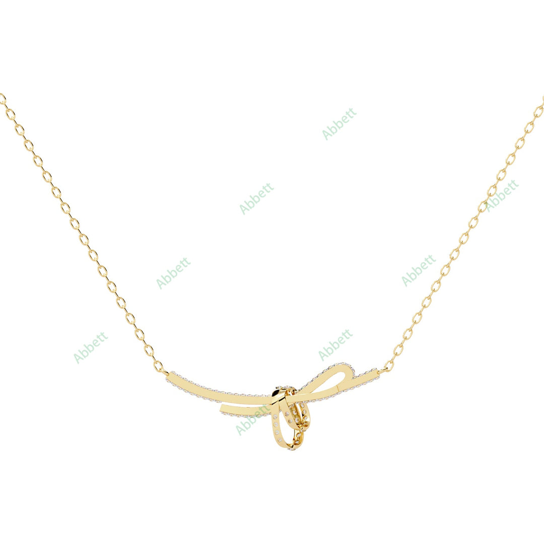 Round Bow Necklace NEBO1286