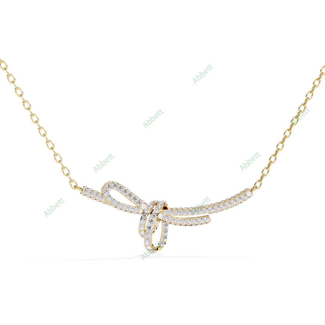 Round Bow Necklace NEBO1286