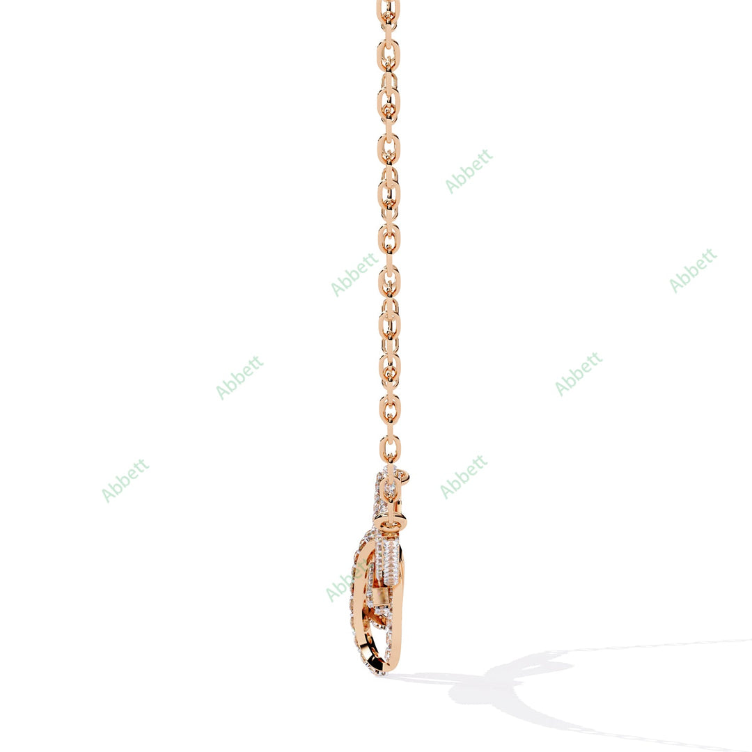 Round Bow Necklace NEBO1286