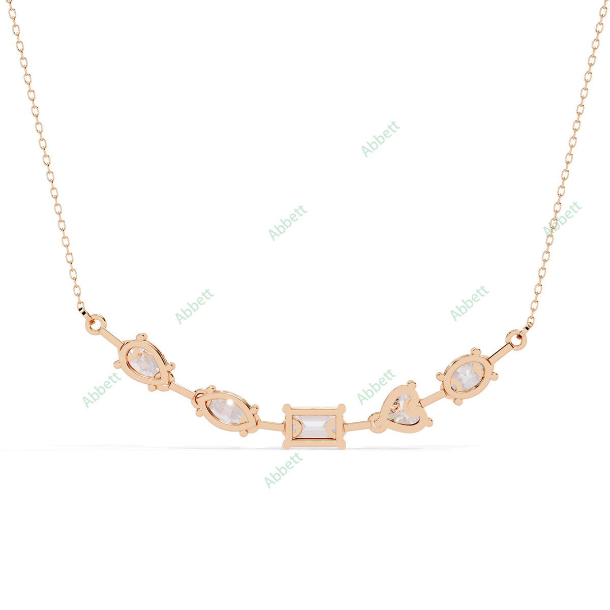 Curved Bar Necklace NECU1296