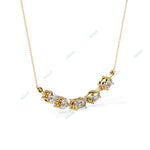 Load image into Gallery viewer, Multi  Curved Bar Necklace NECU1296
