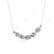 Multi  Curved Bar Necklace NECU1296