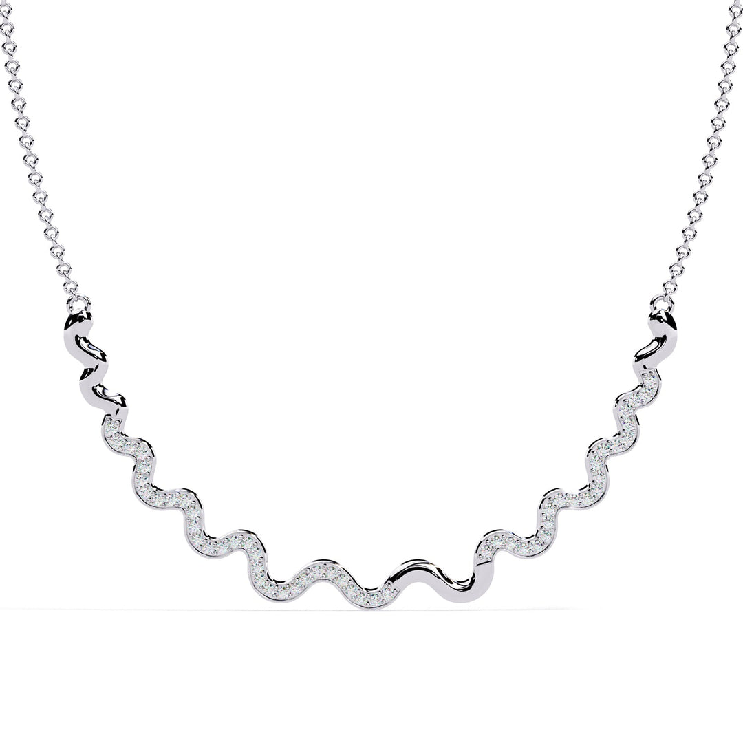 Round Curved Bar Necklace NECU1299