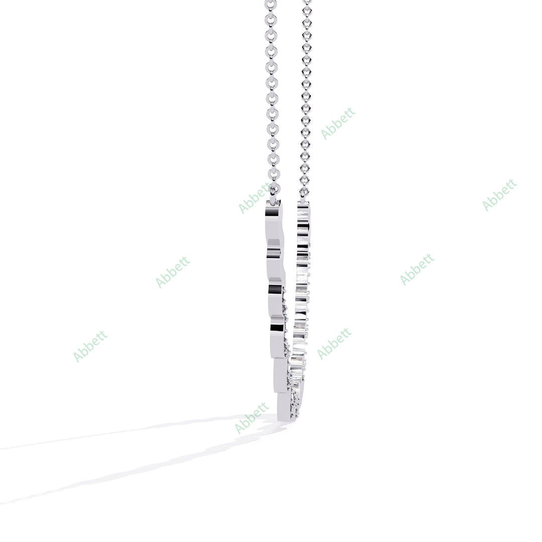 Round Curved Bar Necklace NECU1299
