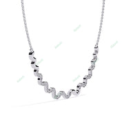 Round Curved Bar Necklace NECU1299