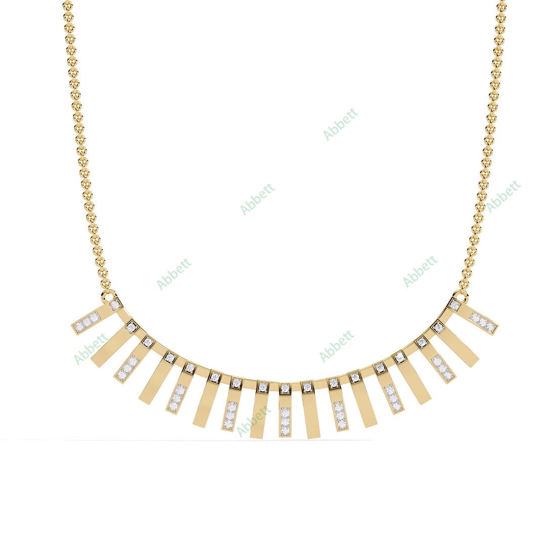 Round Fringe Necklace NEFR1298