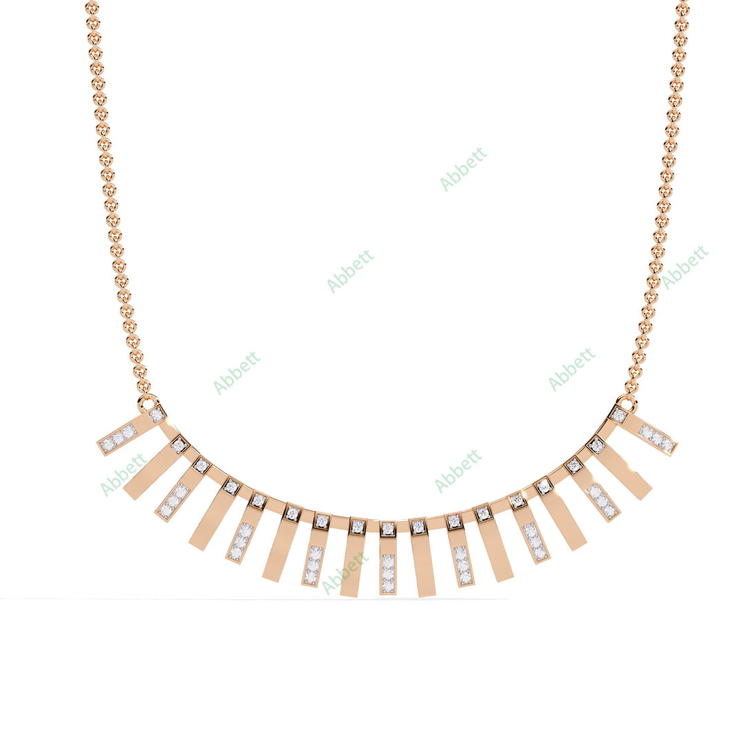 Round Fringe Necklace NEFR1298