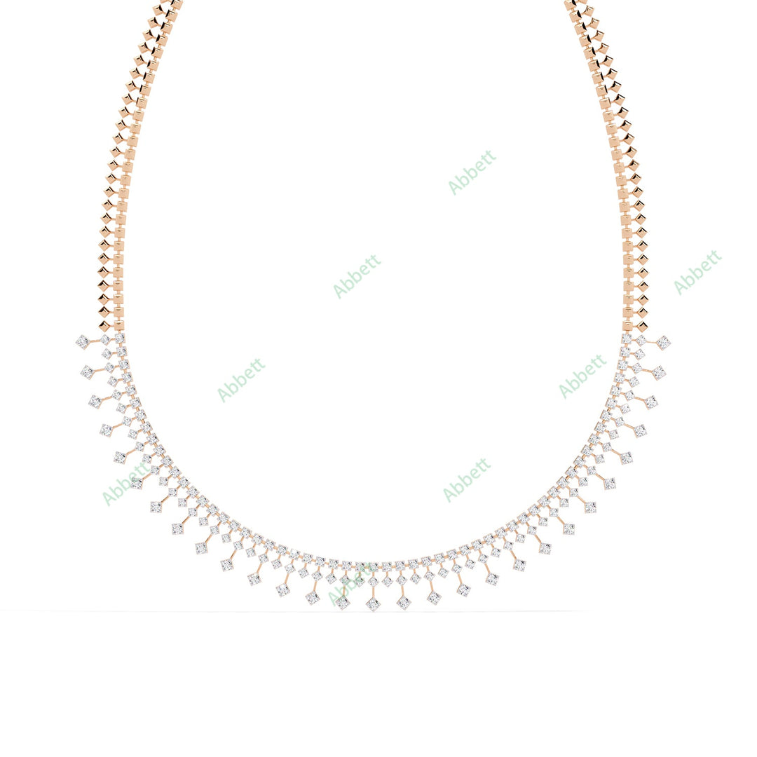 Round Fringe Necklace NEFR1311