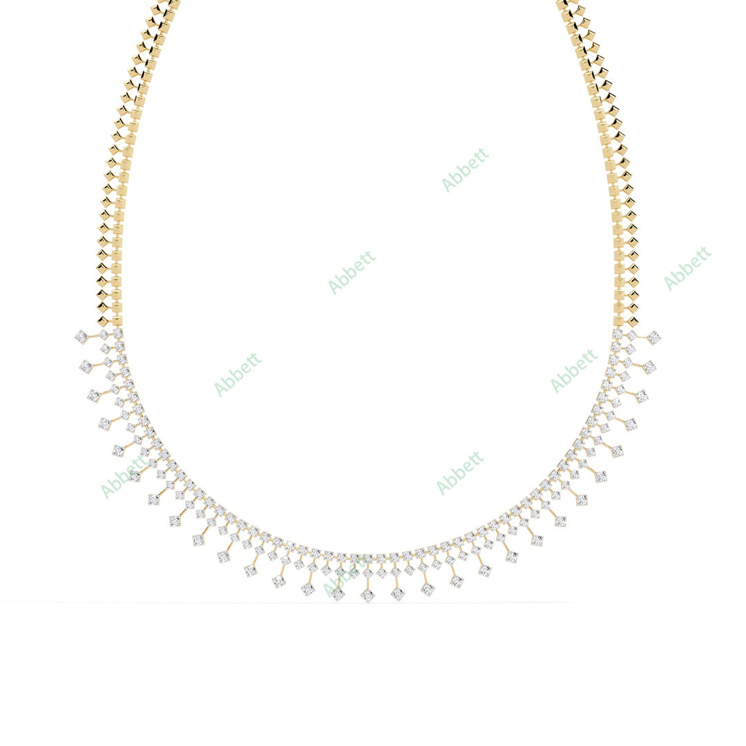Round Fringe Necklace NEFR1311