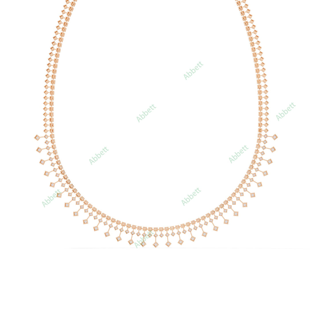Round Fringe Necklace NEFR1311