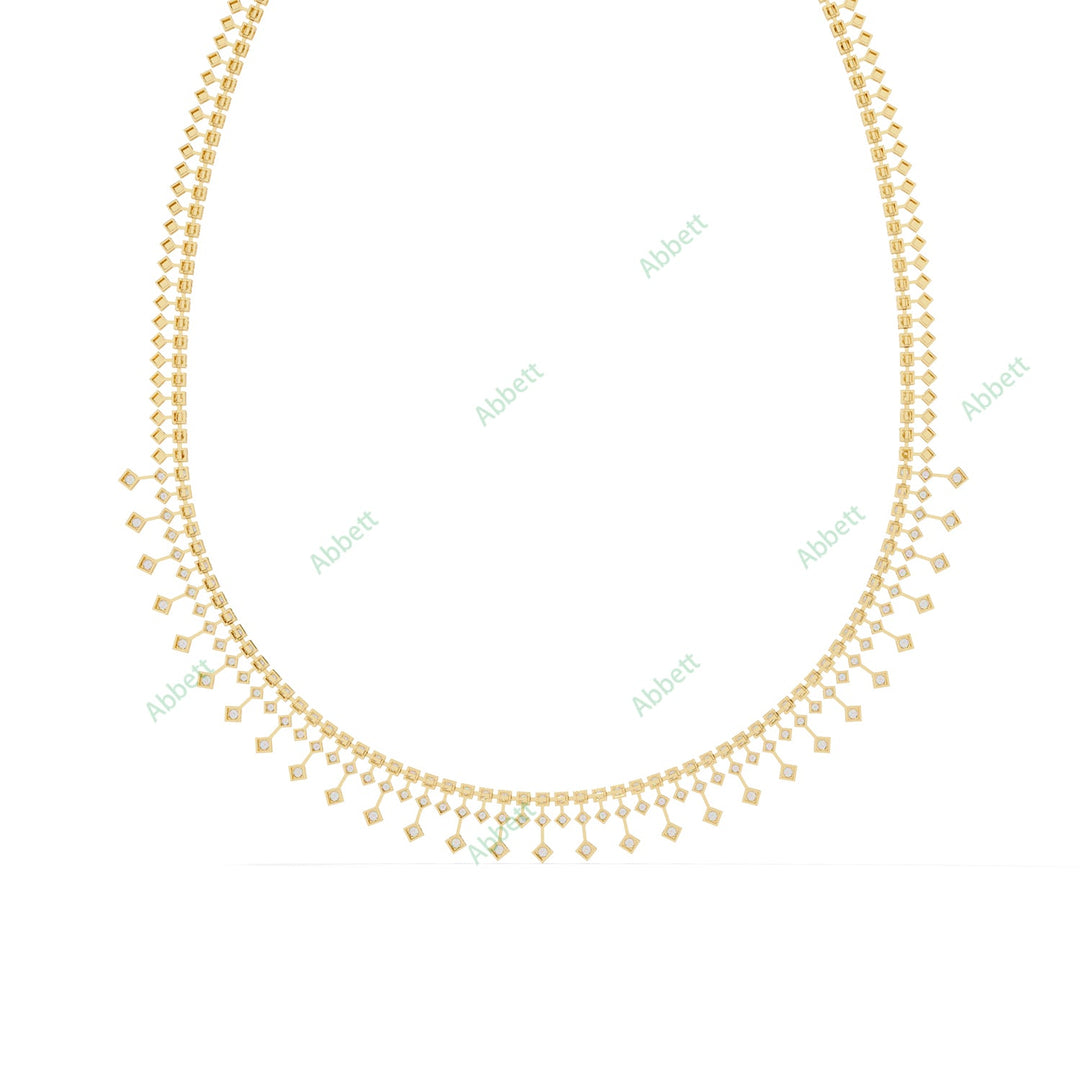 Round Fringe Necklace NEFR1311