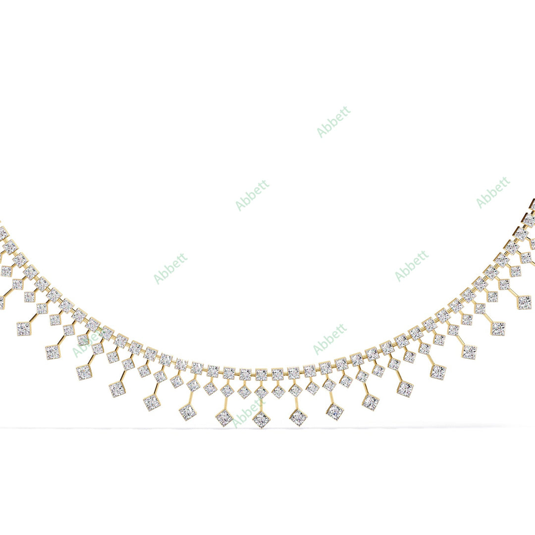 Round Fringe Necklace NEFR1311