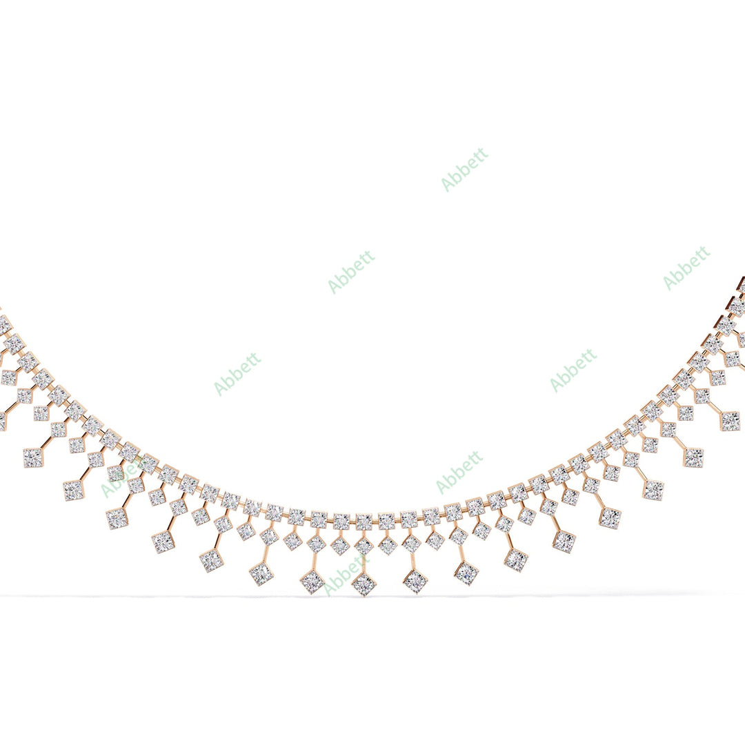 Round Fringe Necklace NEFR1311