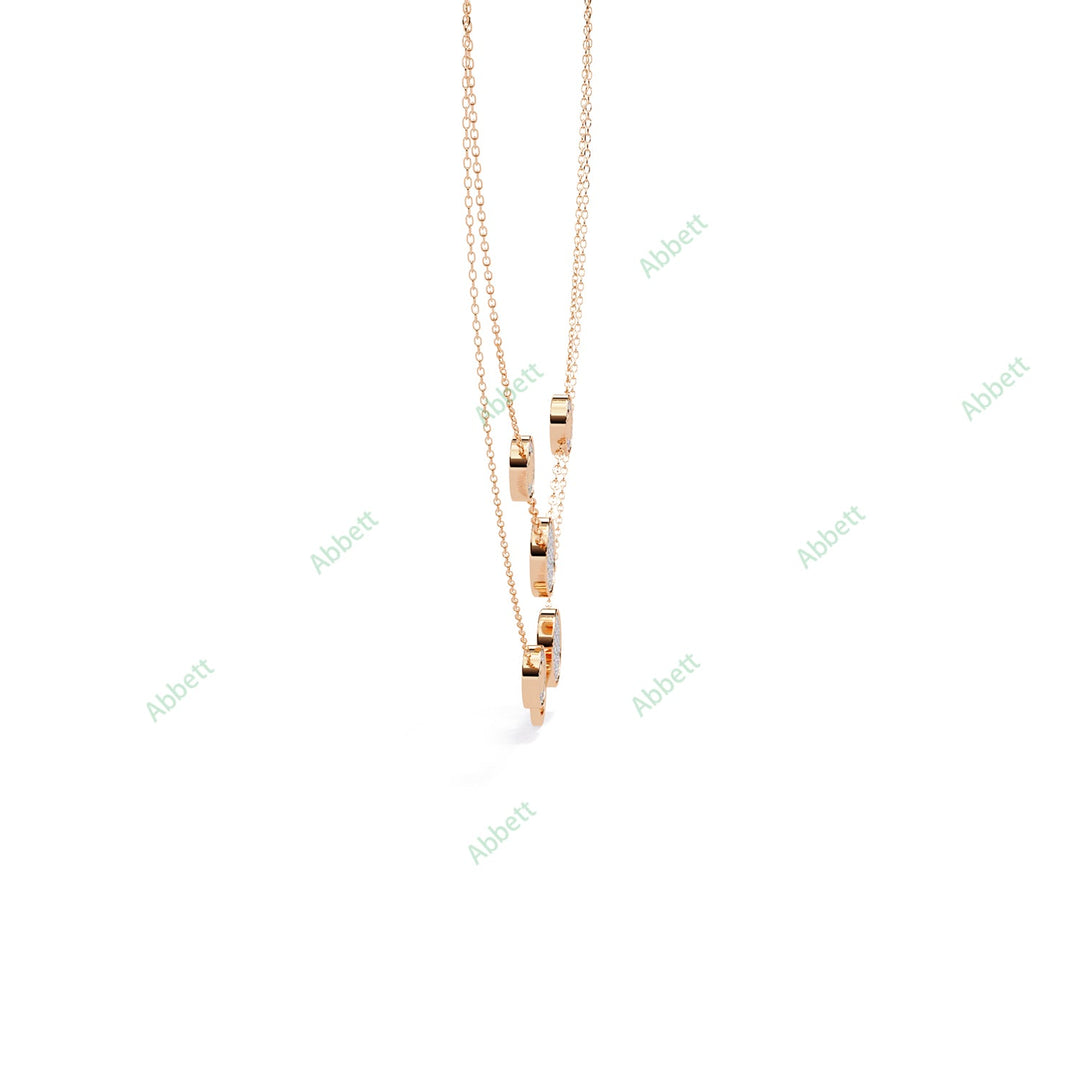 Round Layered Necklace NELA1279