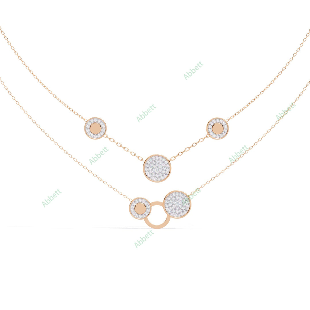 Round Layered Necklace NELA1279