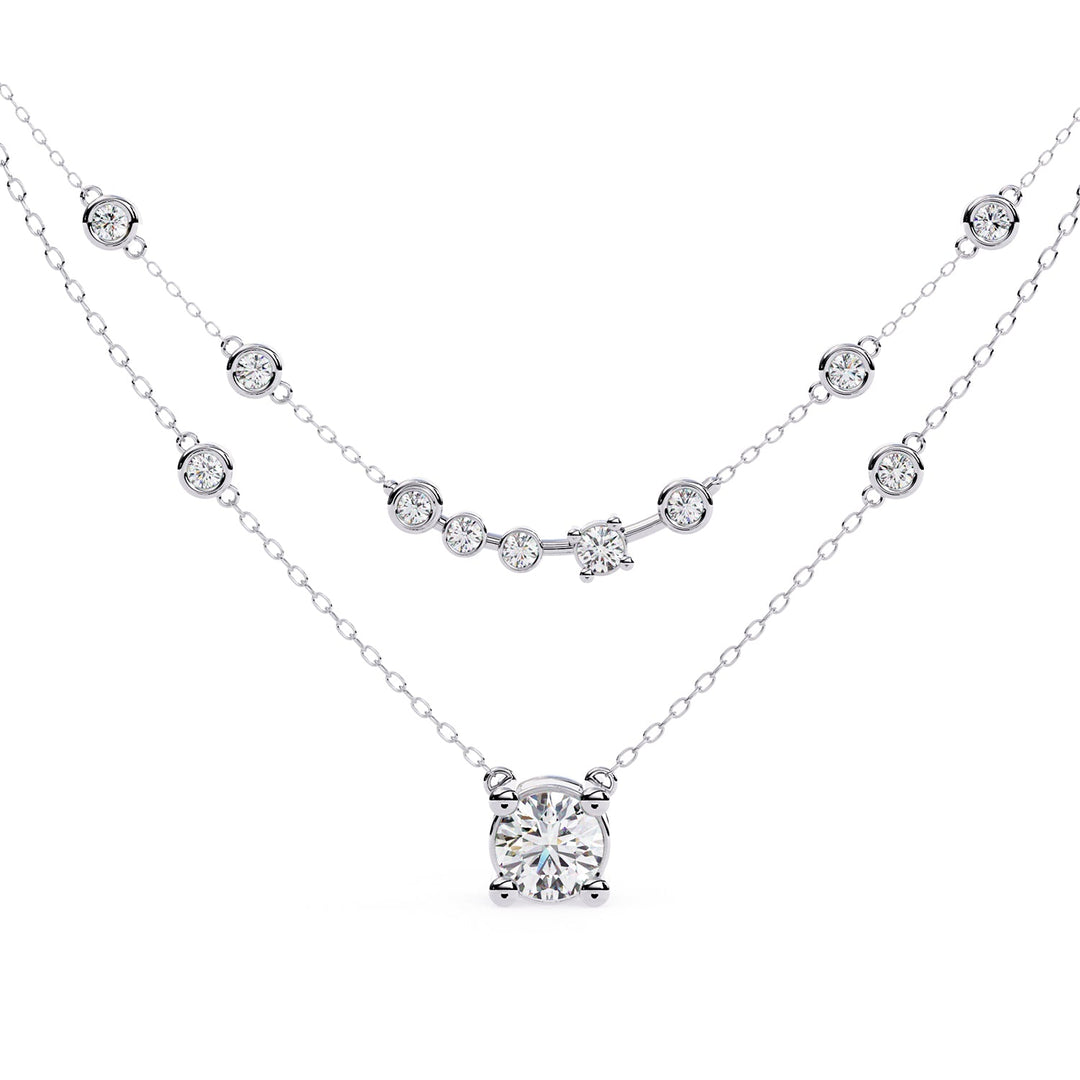 Round Layered Necklace NELA1280