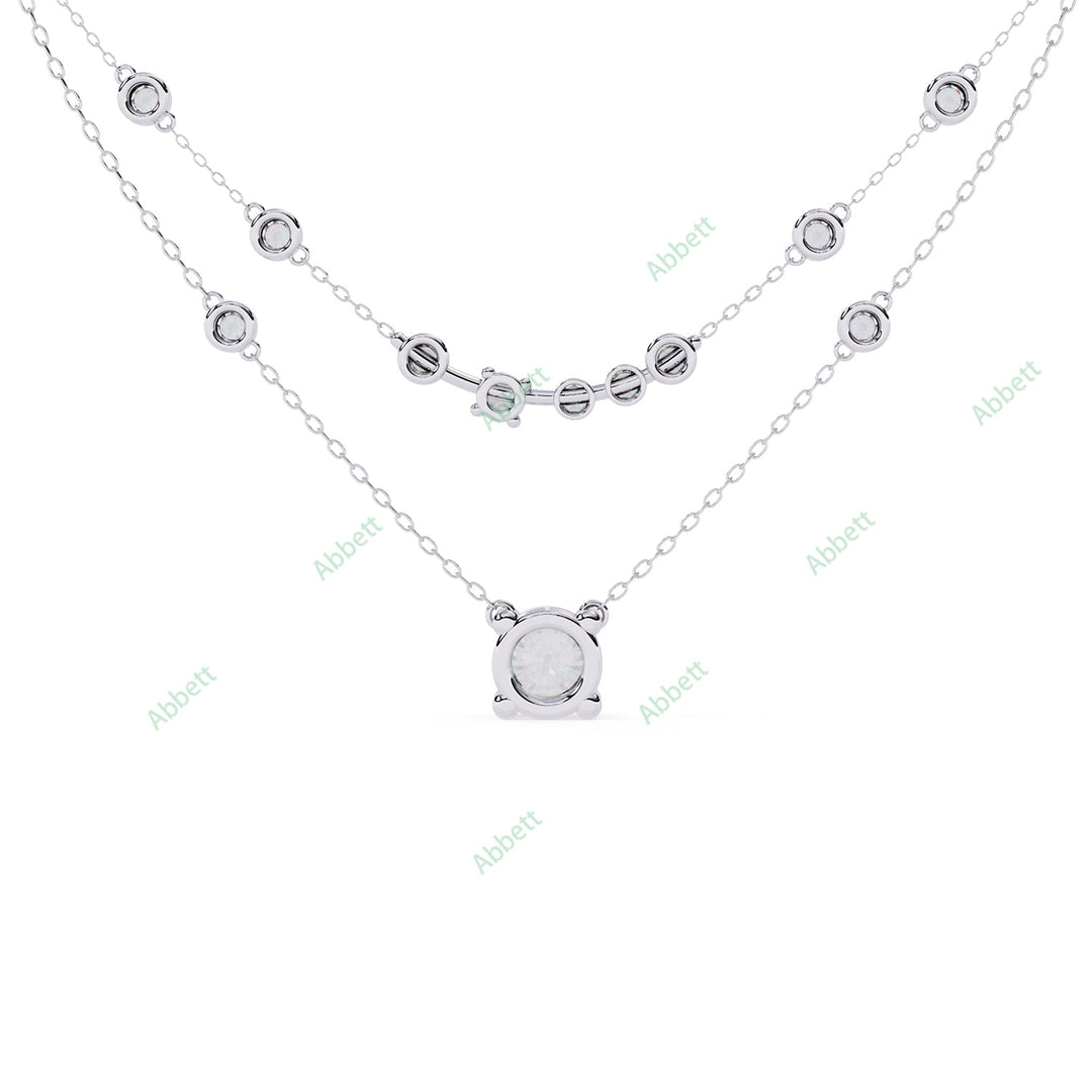 Round Layered Necklace NELA1280