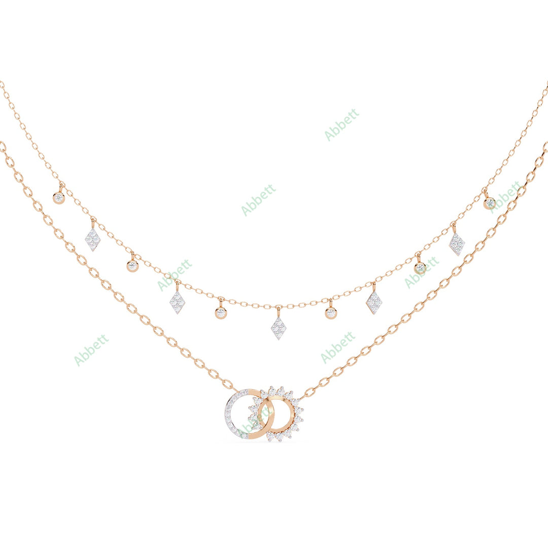 Round Layered Necklace NELA1282