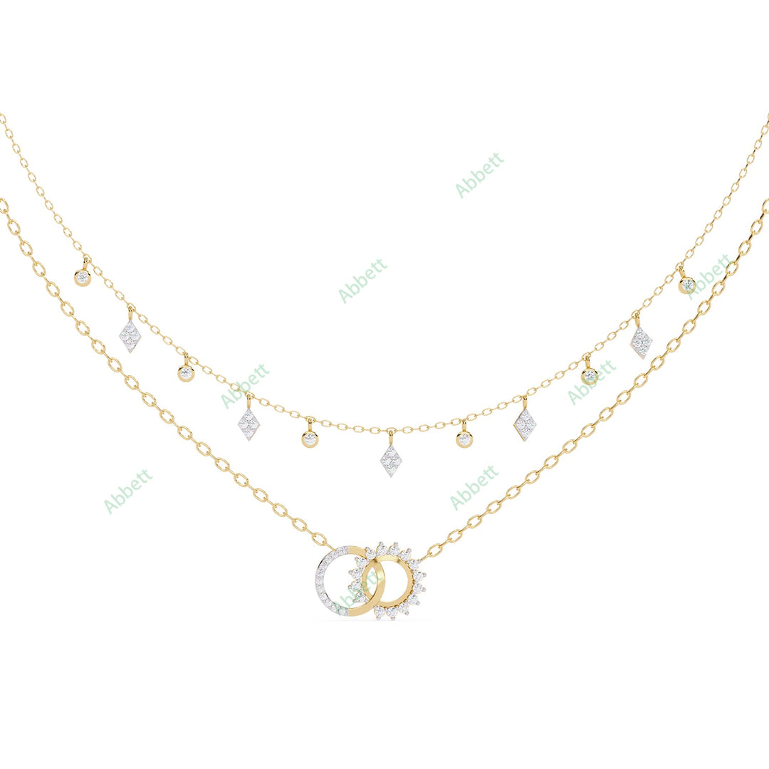 Round Layered Necklace NELA1282